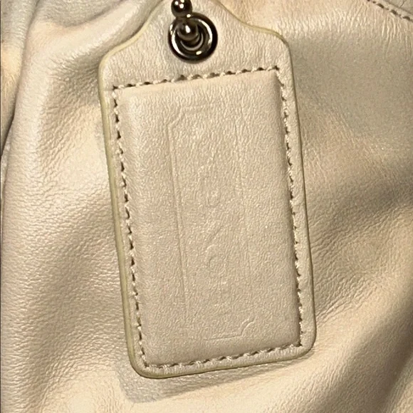 Coach White Leather Bag NWT - Picture 2 of 15